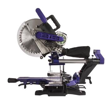 Пила торцовочная ПУЛЬСАР ПТН 305-2000 (2000Вт, 305х30мм, рез 105х335мм, рем. перед, направл., лазер, наклон право/лево, 20 кг)