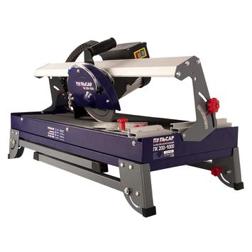 Плиткорез консольный ПУЛЬСАР ПК 200-1000 (1000Вт, диск 200x25.4мм, стол 385x690мм, пропил 32 мм, 29кг)