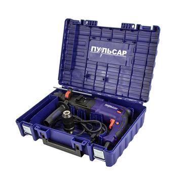 Перфоратор сетевой SDS-plus ПУЛЬСАР ПЭ 28-900П (900Вт, 3,3Дж, 3 режима, съёмный патрон, 2,9кг)