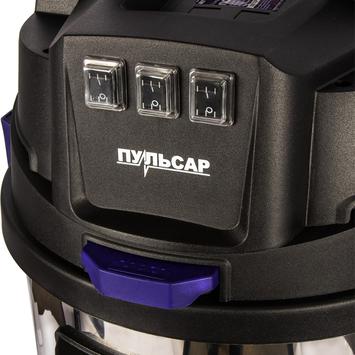 Пылесос строительный ПУЛЬСАР ПС 800 (3000 Вт, 80л, 3 мотора, HEPA-фильтр, шланг 3м, 24кг)