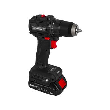 Дрель аккумуляторная безударная ПУЛЬСАР ДА 20- 70Б (20В, 70Нм, 13мм, 2 акк, 2 Ач, з/устр., кейс)