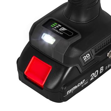 Дрель аккумуляторная безударная ПУЛЬСАР ДА 20- 70Б (20В, 70Нм, 13мм, 2 акк, 2 Ач, з/устр., кейс)