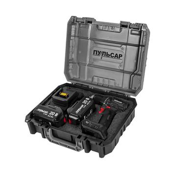 Дрель аккумуляторная безударная ПУЛЬСАР ДА 20- 70Б (20В, 70Нм, 13 мм, 2 акк, 4 Ач, з/устр., кейс)
