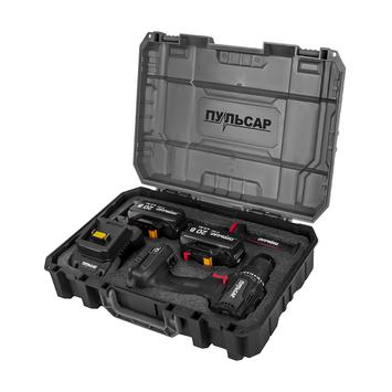 Дрель аккумуляторная безударная ПУЛЬСАР ДА 20-100Б (20В, 100Нм, 13мм, 2 акк, 4 Ач, з/устр., кейс)