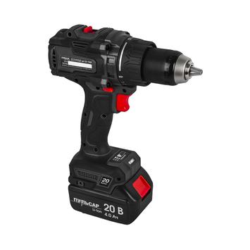 Дрель аккумуляторная безударная ПУЛЬСАР ДА 20-150Б (20В, 150Нм, 13мм, 2 акк 4 Ач и з/у, кейс)