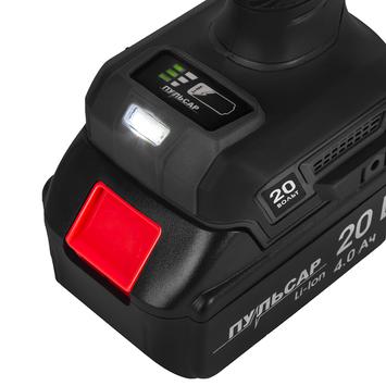 Дрель аккумуляторная безударная ПУЛЬСАР ДА 20-150Б (20В, 150Нм, 13мм, 2 акк 4 Ач и з/у, кейс)