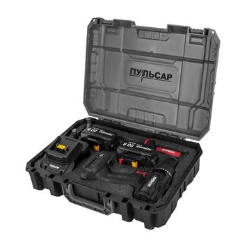 Дрель аккумуляторная безударная ПУЛЬСАР ДА 20-150Б (20В, 150Нм, 13мм, 2 акк 4 Ач и з/у, кейс)