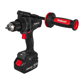 Дрель аккумуляторная безударная ПУЛЬСАР ДА 20-150Б (20В, 150Нм, 13мм, 2 акк 4 Ач и з/у, кейс)